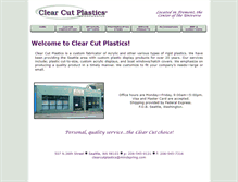 Tablet Screenshot of clearcutplastics.com